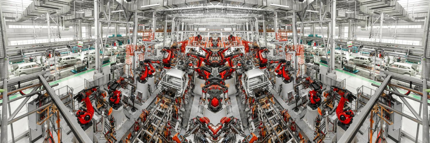 Automotive manufacturing production line representing the supply chain operations supported by the migrated applications